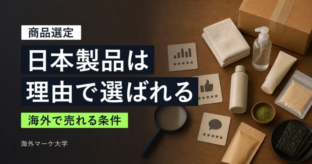 海外で選ばれる日本製品の条件を示すサムネイル